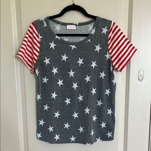 Pink Lily Stars and Stripes T-Shirt